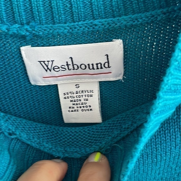 Westbound short sleeve mock neck sweater sz small - Picture 3 of 10